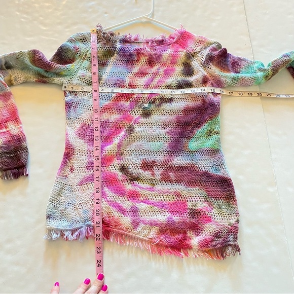 Inhabit Tie Dye Sweater Womens Size Small Pullover Shirt Upcycled Hand Dyed - Picture 7 of 9
